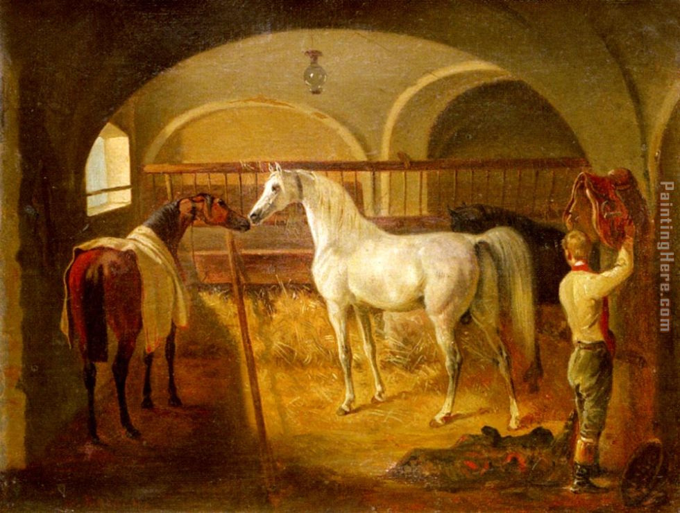 Stallinneres painting - Jacques Laurent Agasse Stallinneres art painting